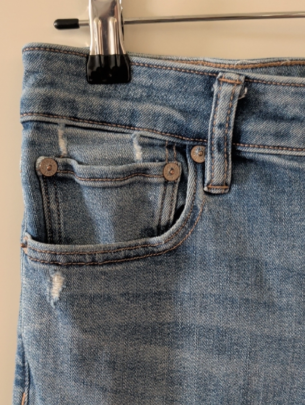 American Eagle - Festival Flare Jeans with Frayed Hem - 10 Short - Picture 4 of 13